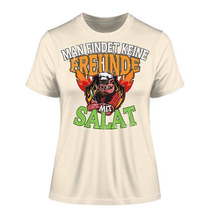 BBQ Man findet keine Freunde mit Salat - Damen Premium Organic Shirt