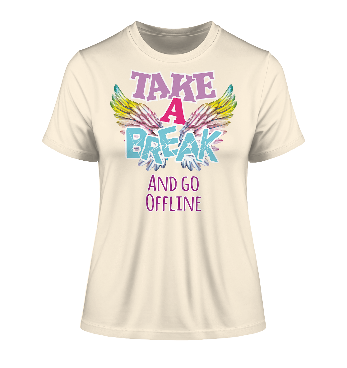 Take a Break and go Offline - Damen Premium Organic Shirt