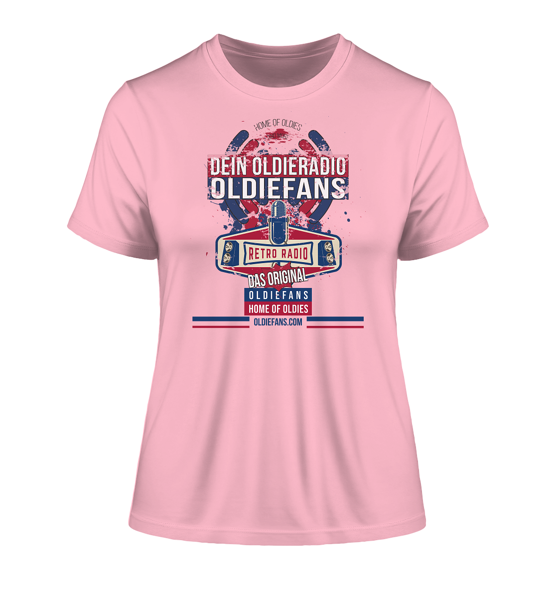 Oldiefans Retro Radio Logo - Damen Premium Bio Shirt