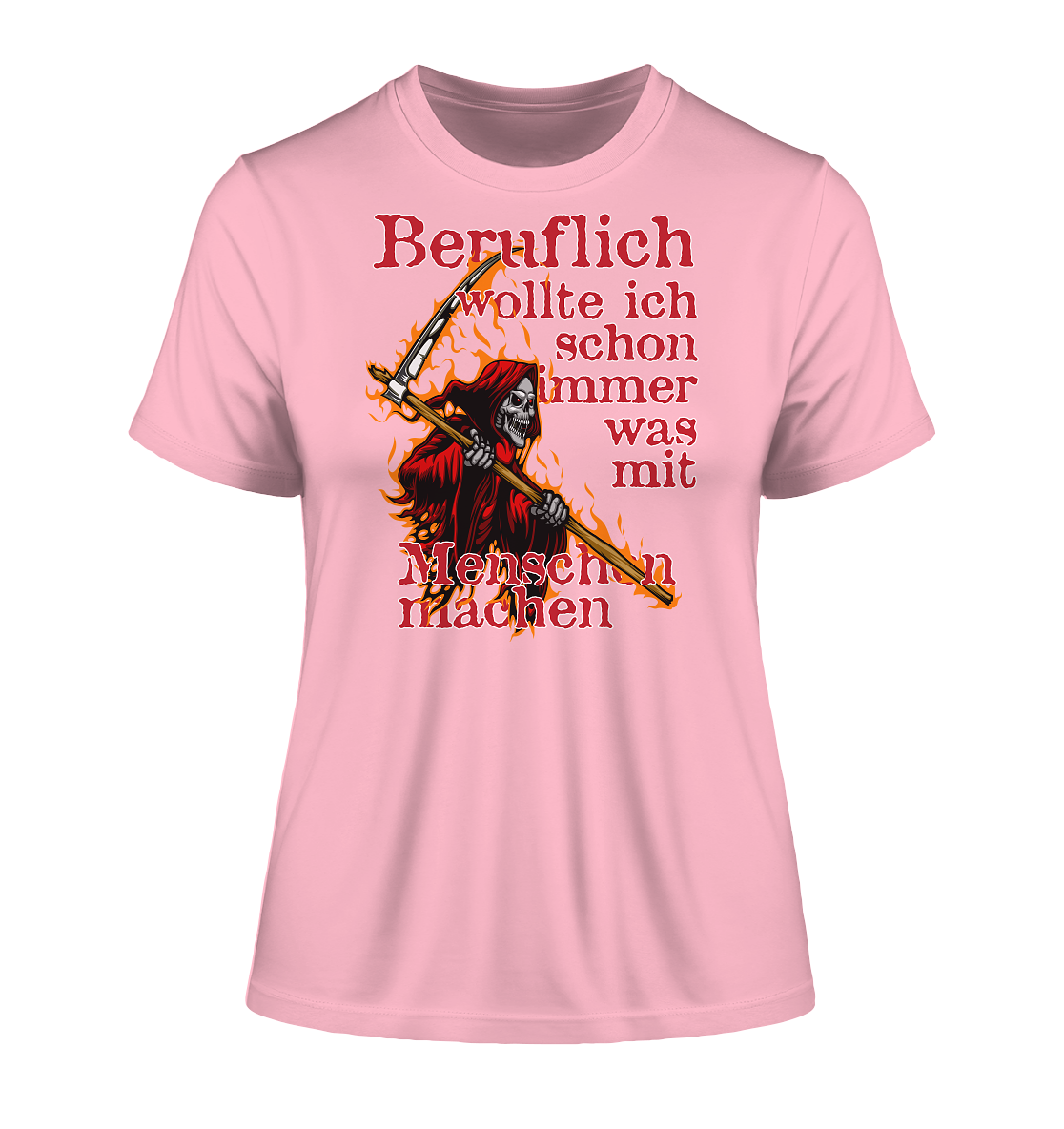 Beruflich wollte ich schon immer mit Menschen - Damen Premium Organic Shirt