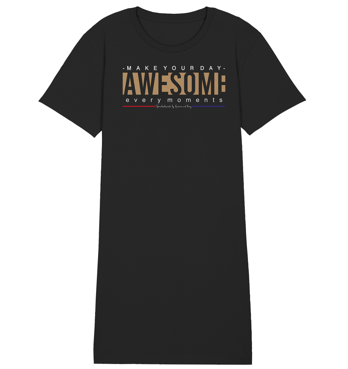 Make Your Day Awesome - Damen Premium Organic Shirt Kleid