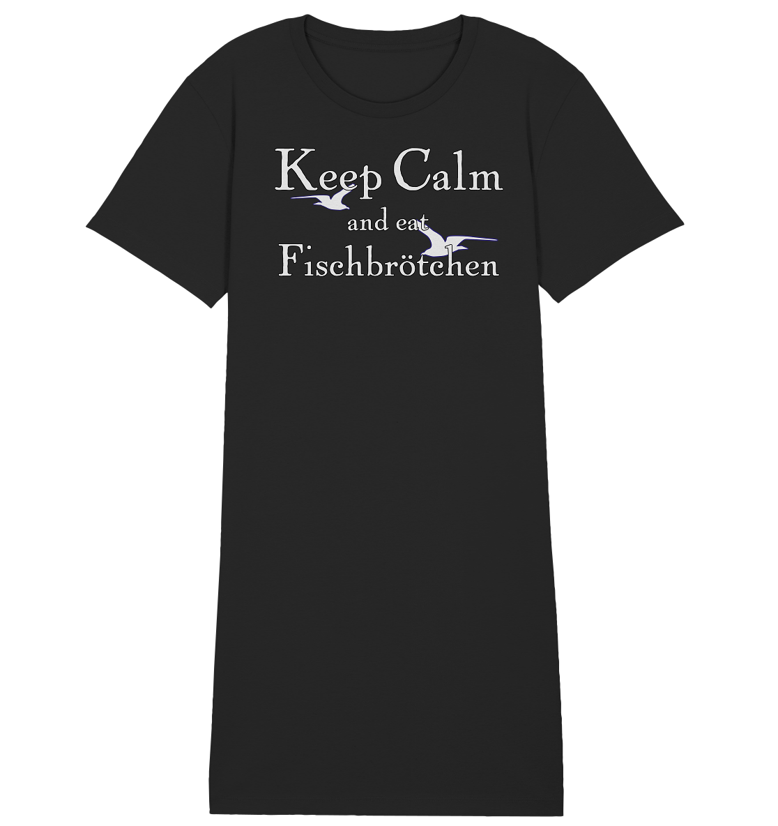 Keep Calm and eat Fischbrötchen - Damen Premium Organic Shirt Kleid