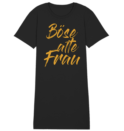 Böse alte Frau - Damen Premium Organic Shirt Kleid