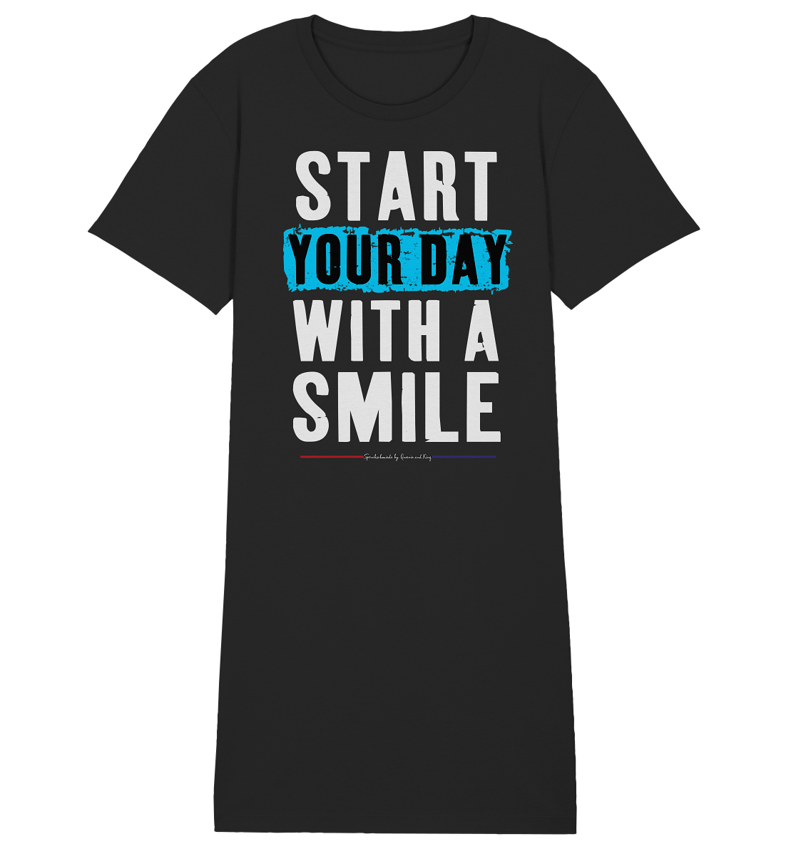 Start your Day with a Smile - Damen Premium Organic Shirt Kleid