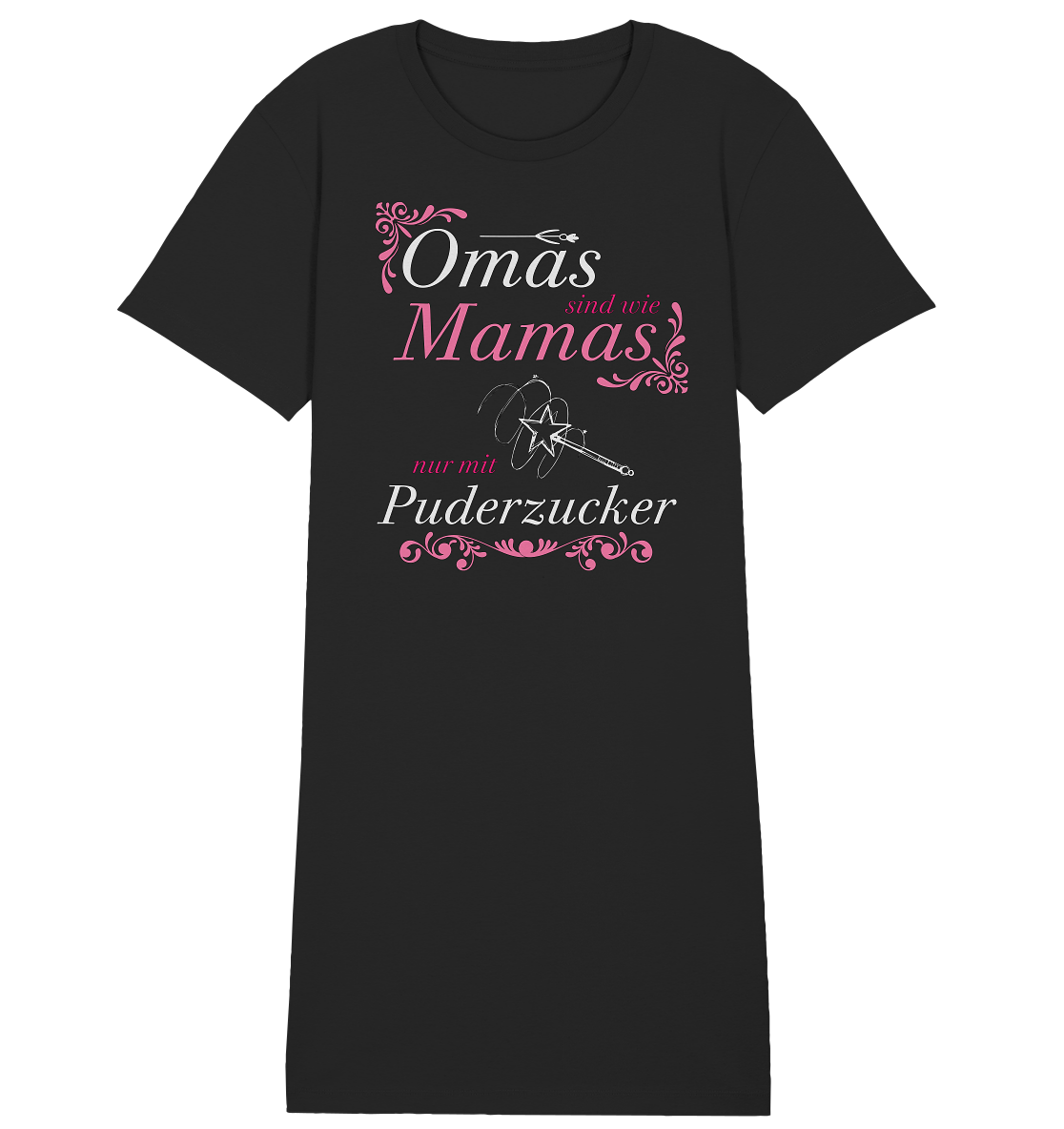 Omas sind wie Mamas nur mit Puderzucker - Damen Premium Organic Shirt Kleid