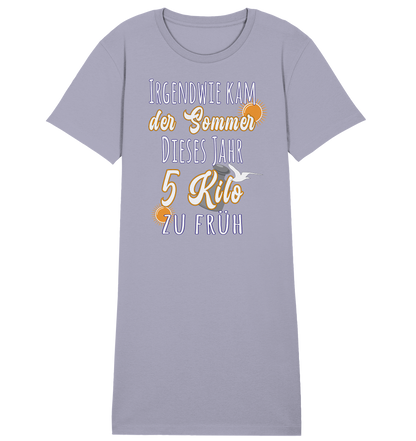 5 Kilo zu früh Sommer -Damen Premium Organic Shirt Kleid