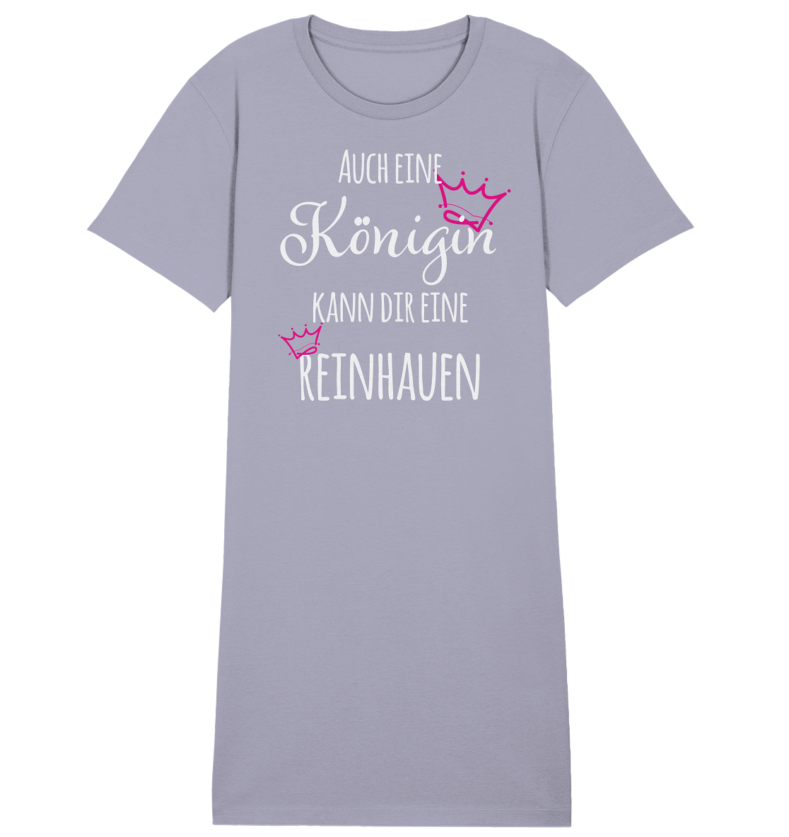 Auch eine Königin kann dir eine reinhauen - Damen Premium Organic Shirt Kleid