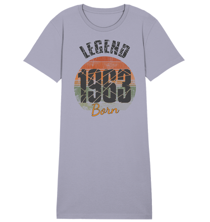 1963 born Legend 60.Geburtstag - Damen Premium Organic Shirt Kleid