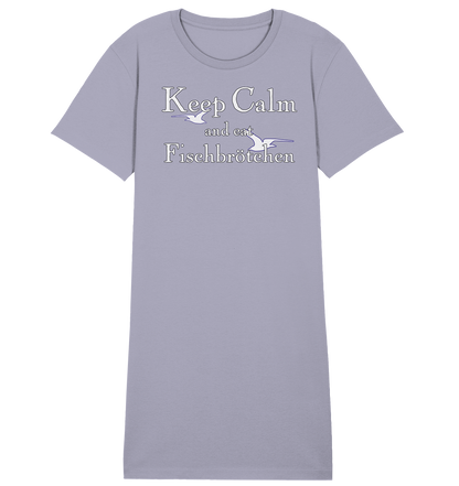 Keep Calm and eat Fischbrötchen - Damen Premium Organic Shirt Kleid