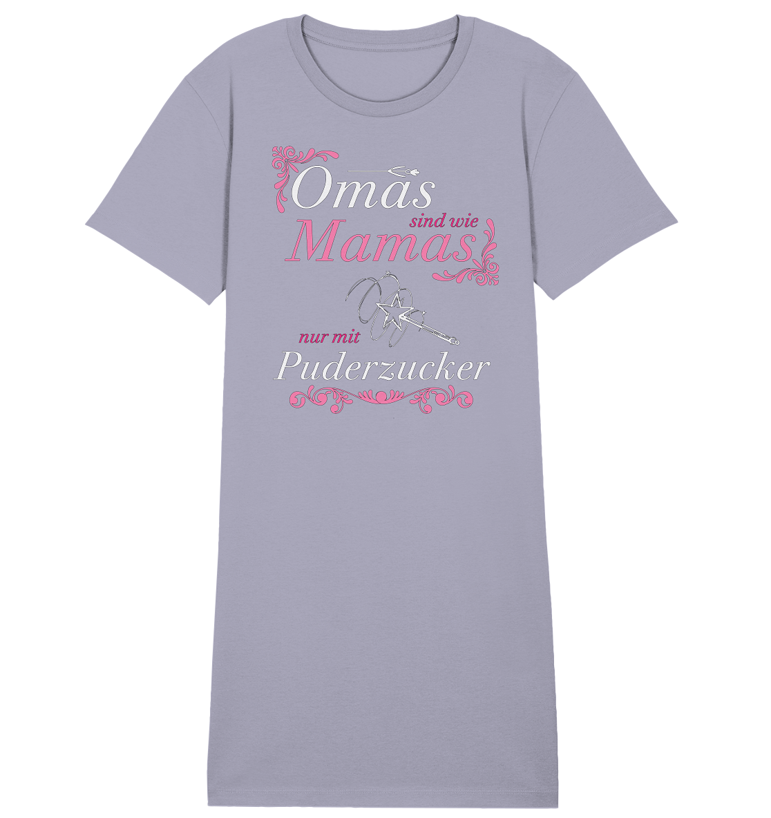 Omas sind wie Mamas nur mit Puderzucker - Damen Premium Organic Shirt Kleid