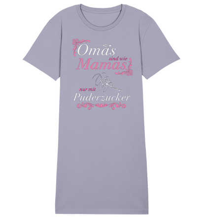 Omas sind wie Mamas nur mit Puderzucker - Damen Premium Organic Shirt Kleid