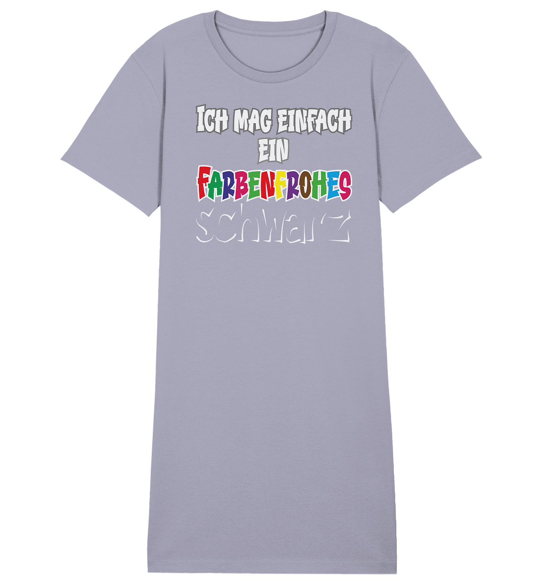 Ich mag einfach ein farbenfrohes schwarz - Damen Premium Organic Shirt Kleid