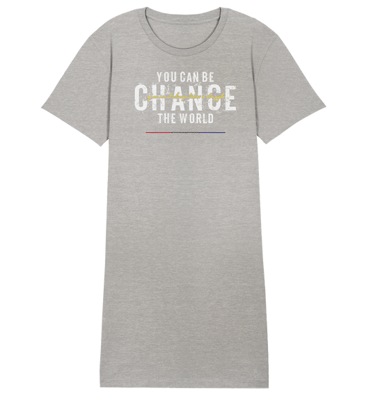 You can be change the World - Damen Premium Organic Shirt Kleid