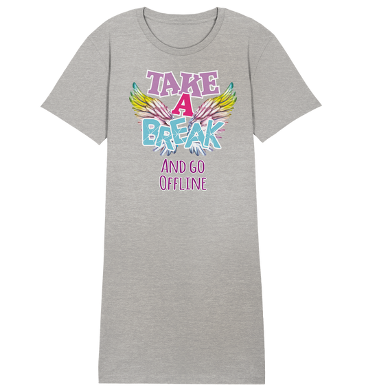 Take a Break and go Offline - Damen Premium Organic Shirt Kleid