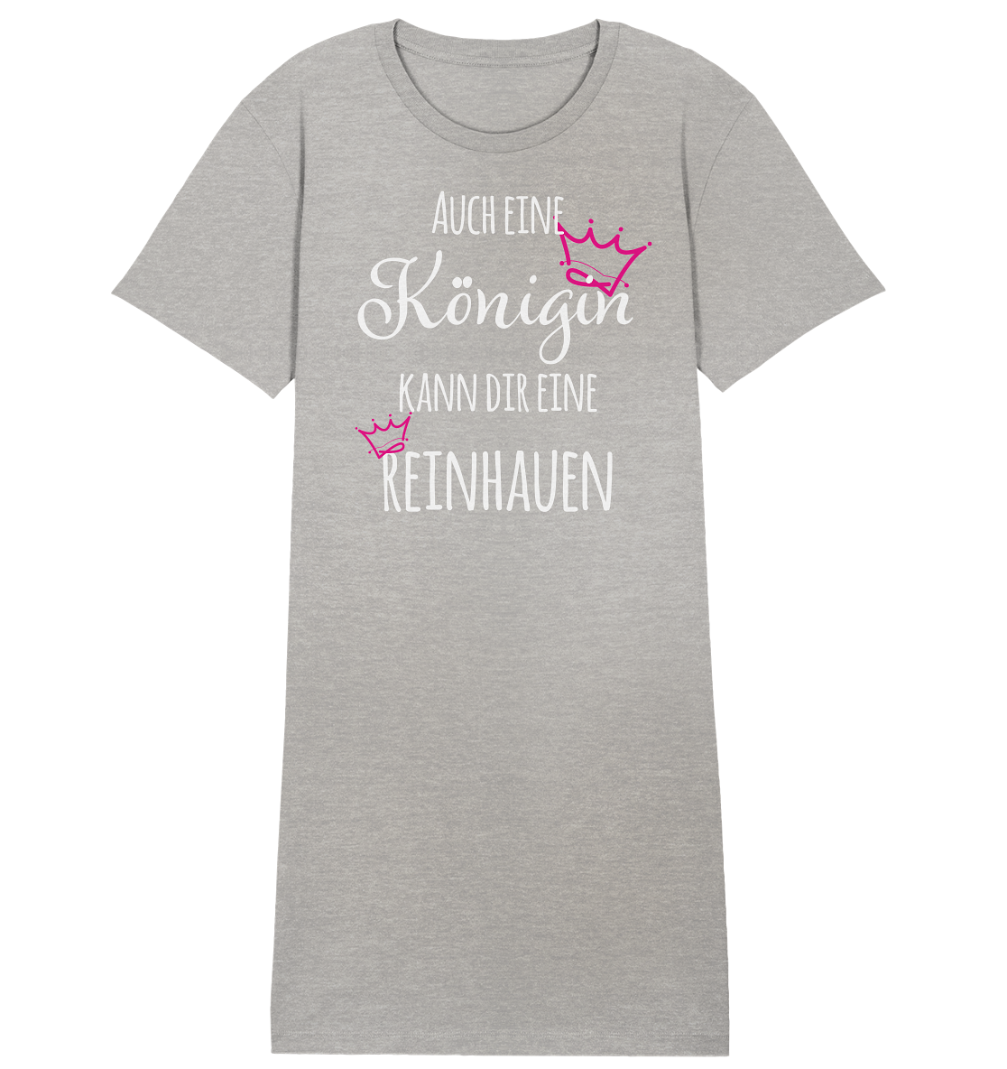 Auch eine Königin kann dir eine reinhauen - Damen Premium Organic Shirt Kleid