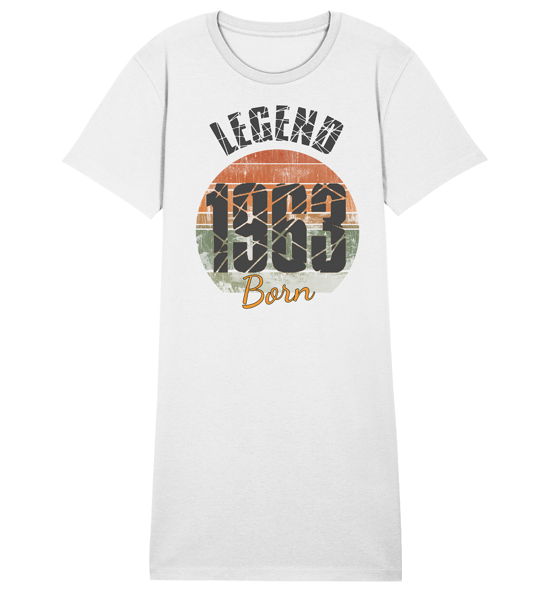 1963 born Legend 60.Geburtstag - Damen Premium Organic Shirt Kleid