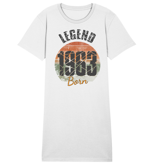 1963 born Legend 60.Geburtstag - Damen Premium Organic Shirt Kleid