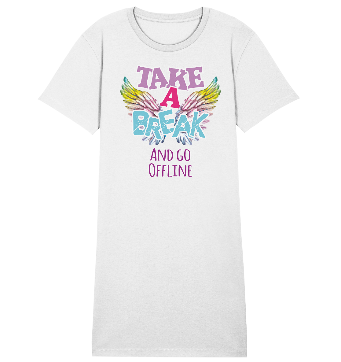 Take a Break and go Offline - Damen Premium Organic Shirt Kleid