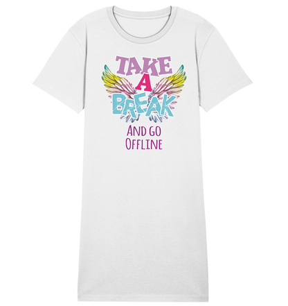 Take a Break and go Offline - Damen Premium Organic Shirt Kleid