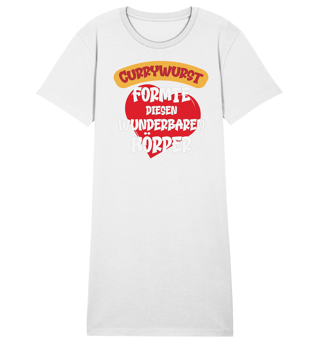 Currywurst formte diesen Körper - Damen Premium Organic Shirt Kleid