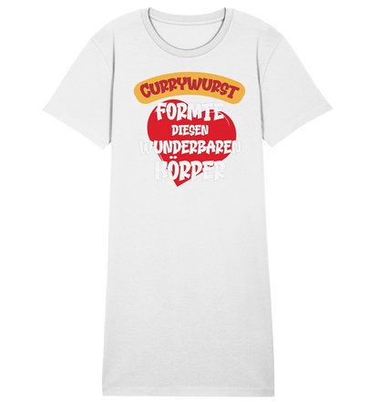 Currywurst formte diesen Körper - Damen Premium Organic Shirt Kleid