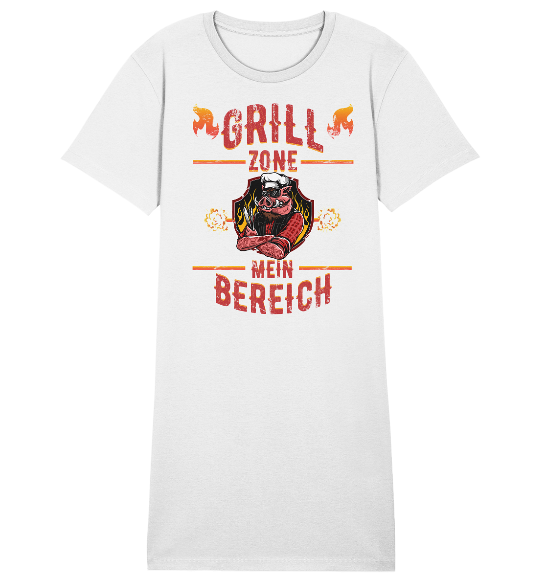 Grill Zone Mein Bereich - Damen Premium Organic Shirt Kleid