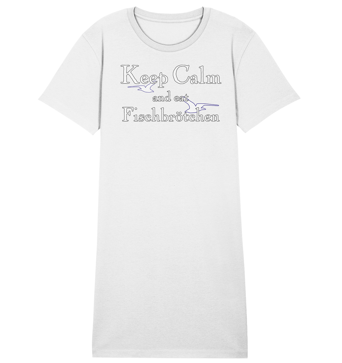 Keep Calm and eat Fischbrötchen - Damen Premium Organic Shirt Kleid