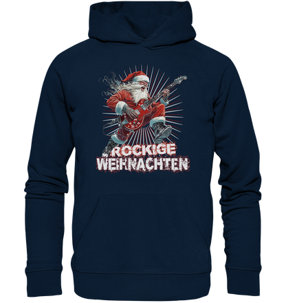 Rockige Weihnachten - Premium Bio Hoodie