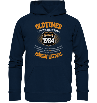 40 Geburtstag Oldtimer Baujahr 1984 - Premium Bio Hoodie