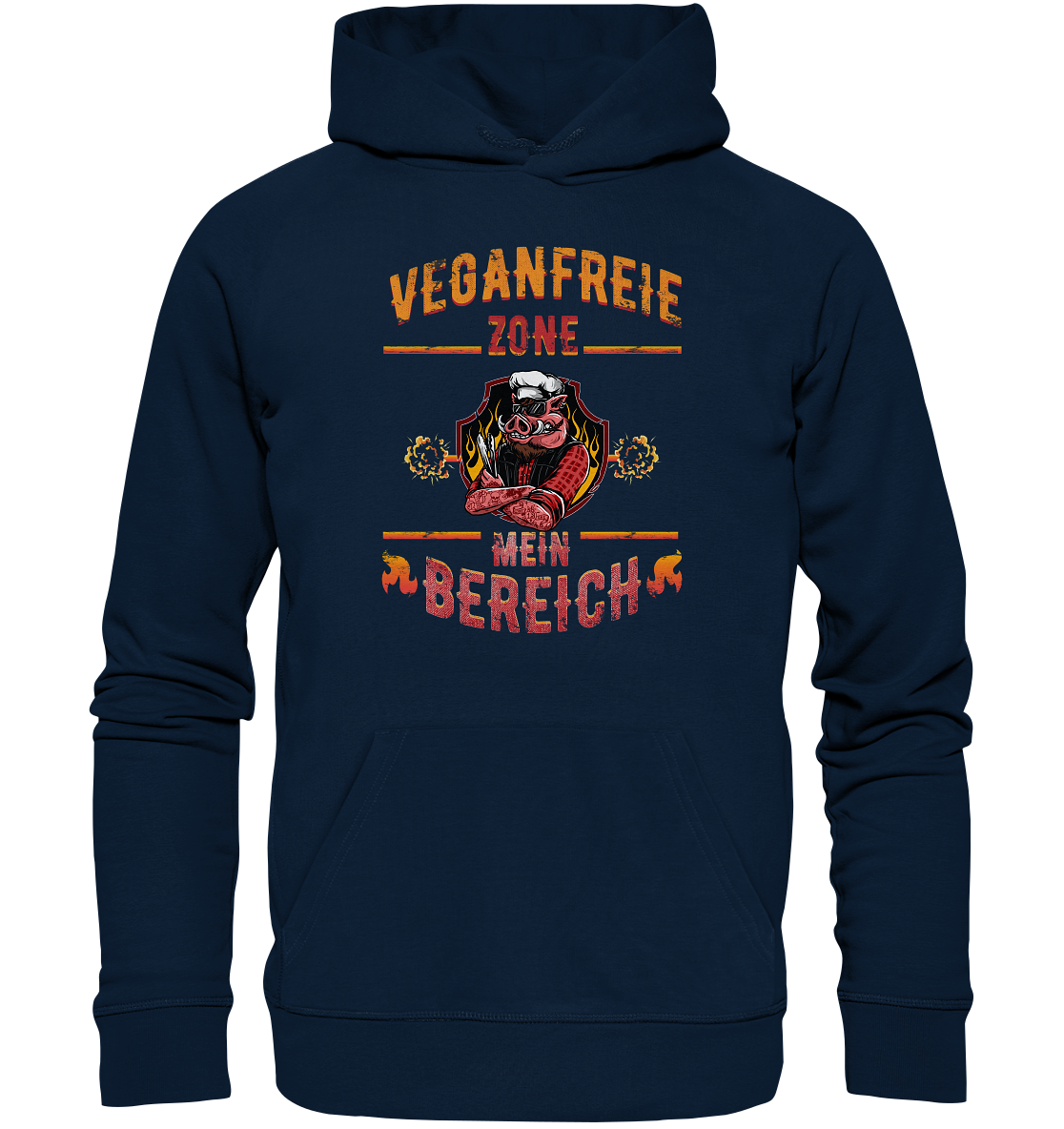 Veganfreie Zone Mein Bereich - Premium Bio Hoodie