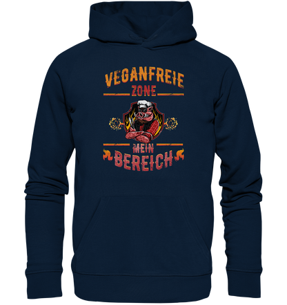 Veganfreie Zone Mein Bereich - Premium Bio Hoodie