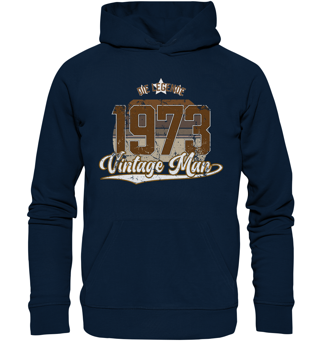 Vintage Man 1973 Geburtstag - Premium Bio Hoodie