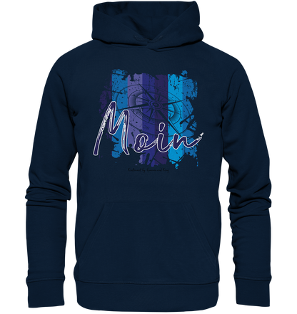 Moin Kompass Aquarell - Premium Bio Hoodie