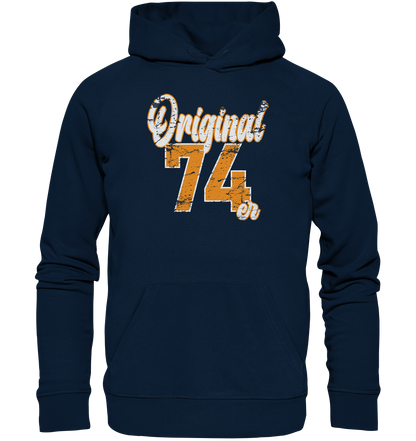 Original 74er 50.Geburtstag - Premium Bio Hoodie