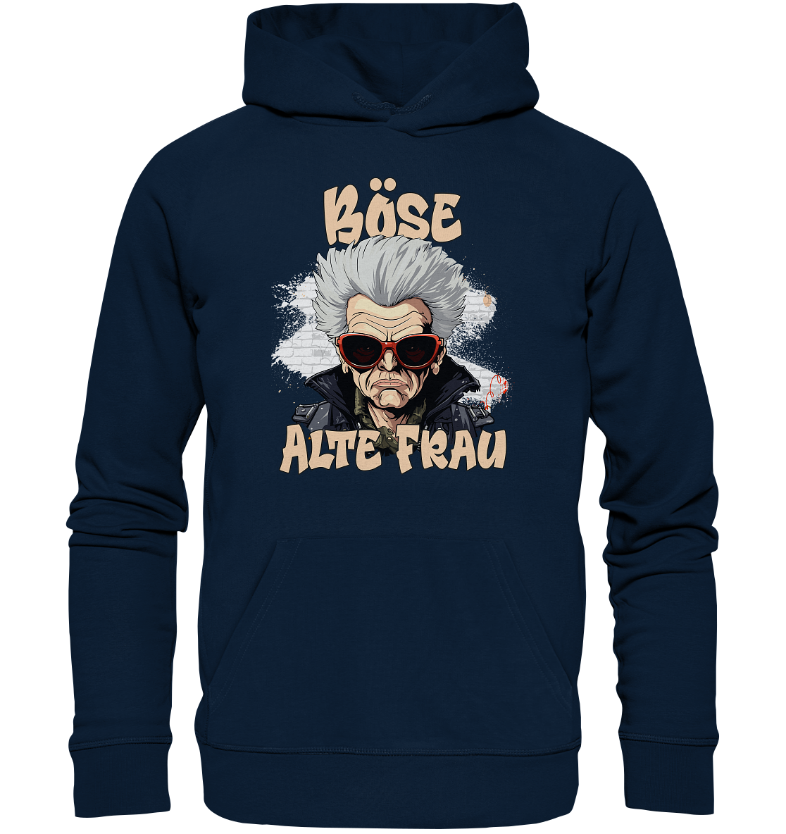 Böse alte Frau 2024 - Premium Bio Hoodie