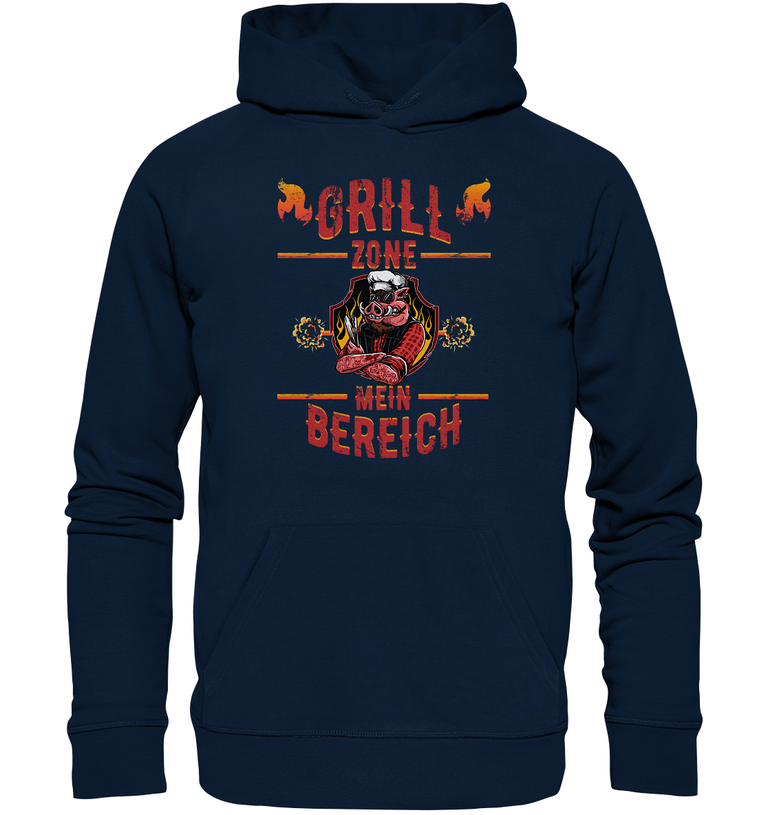 Grill Zone Mein Bereich - Premium Bio Hoodie