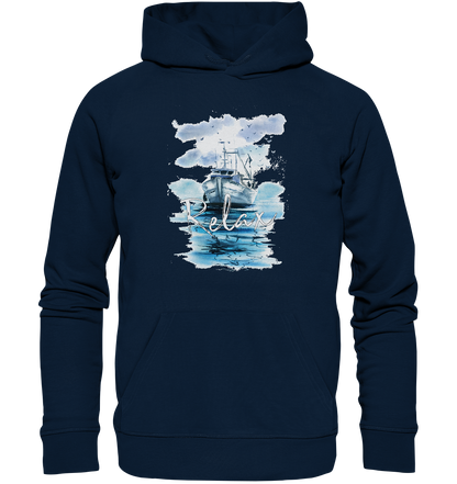 Relax Schiff Aquarell - Premium Bio Hoodie