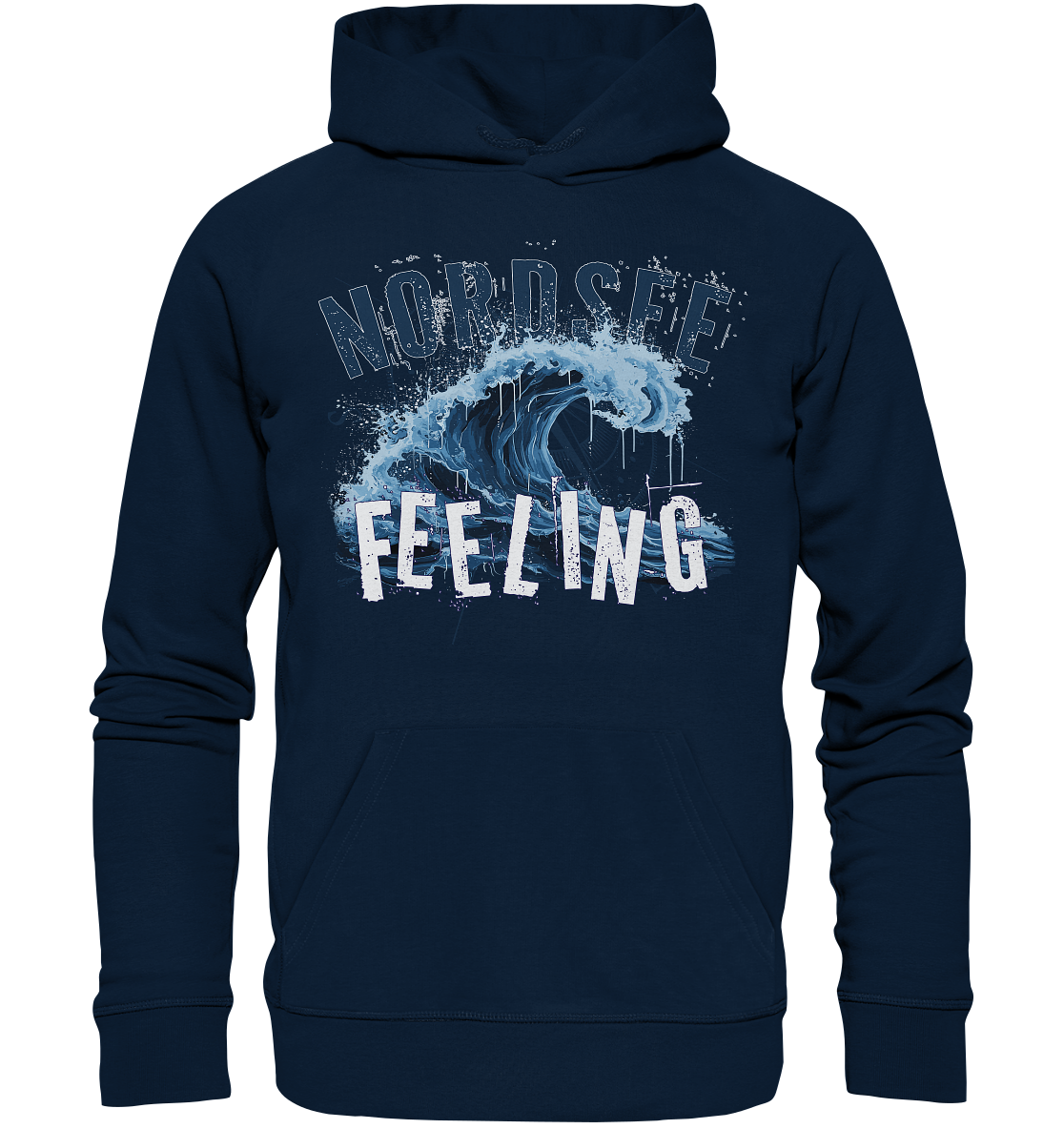 Nordsee Feeling Welle - Premium Bio Hoodie