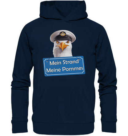 Mein Strand meine Pommes - Premium Bio Hoodie