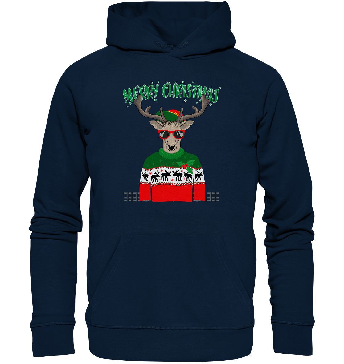 Merry Christmas Rentier - Premium Bio Hoodie