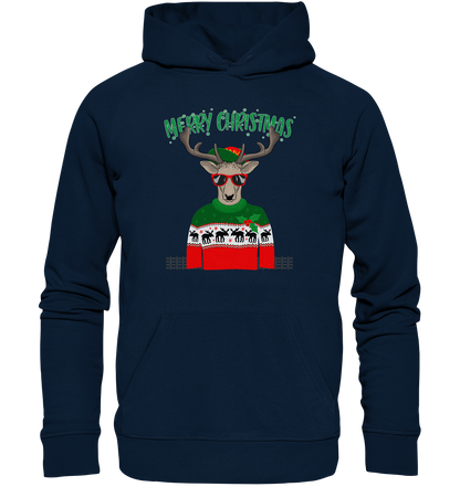 Merry Christmas Rentier - Premium Bio Hoodie