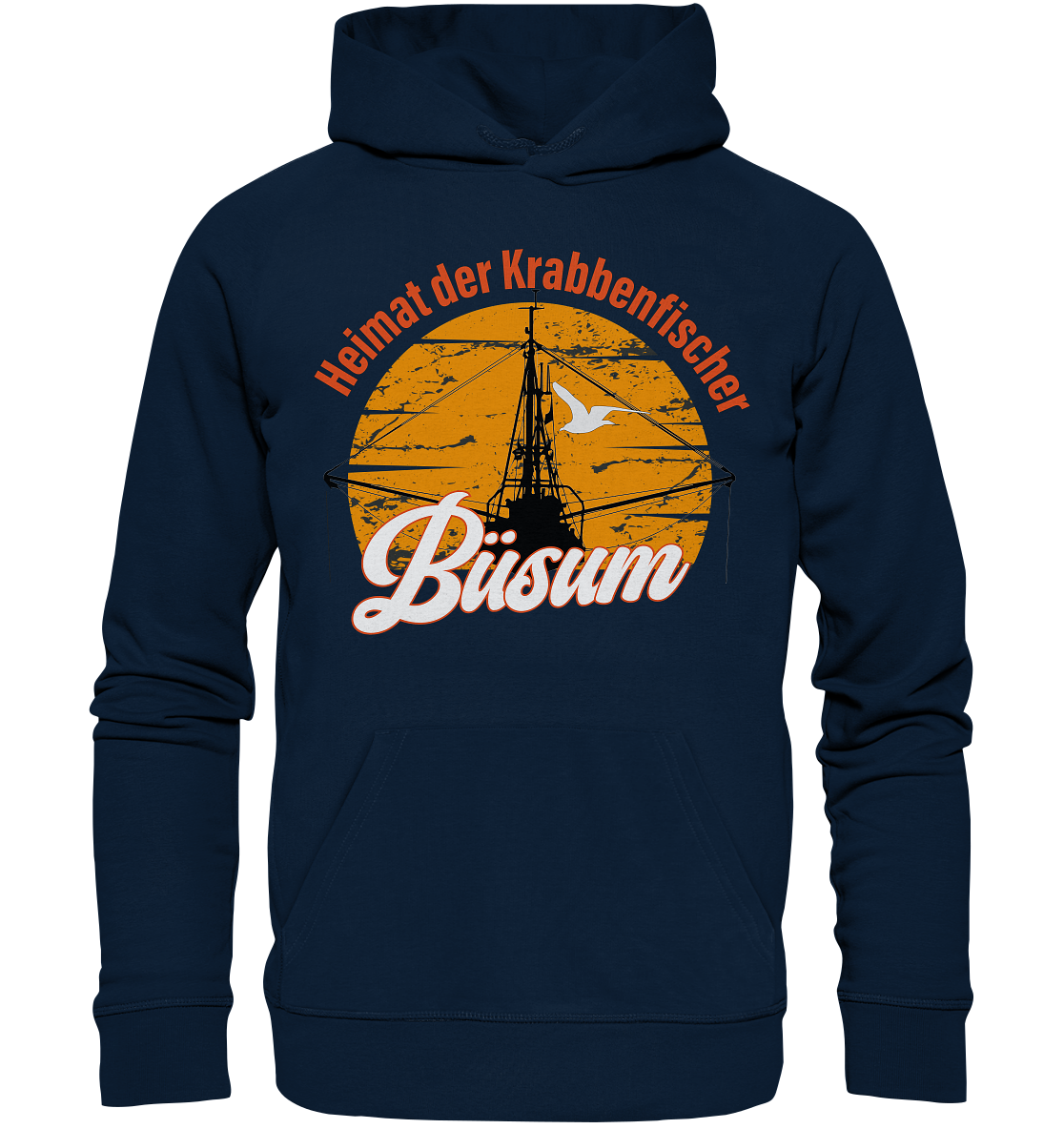 Büsum Heimat der Krabbenfischer - Premium Bio Hoodie