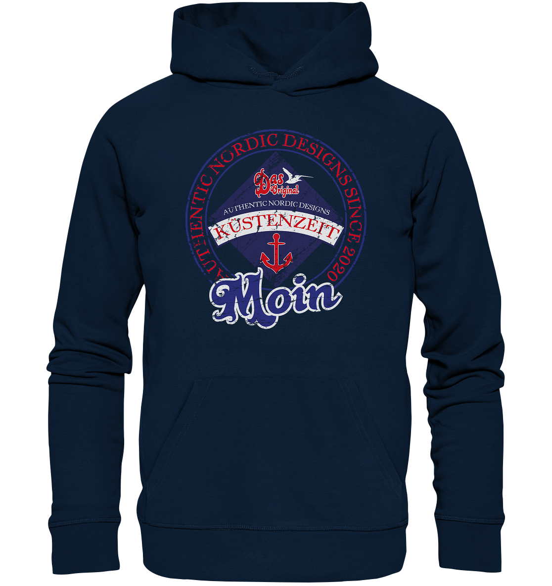 Moin Küstenzeit - Premium Bio Hoodie