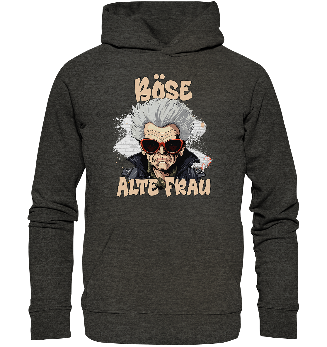 Böse alte Frau 2024 - Premium Bio Hoodie