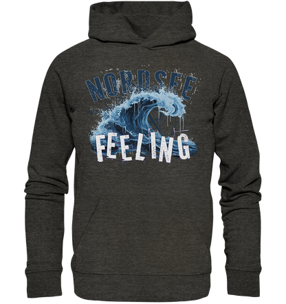 Nordsee Feeling Welle - Premium Bio Hoodie