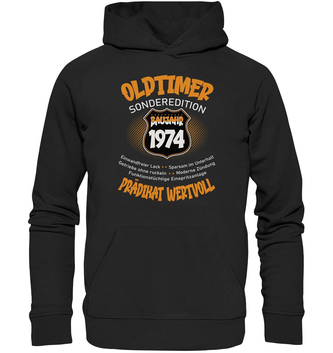 50 Geburtstag Oldtimer Baujahr 1974 - Premium Bio Hoodie