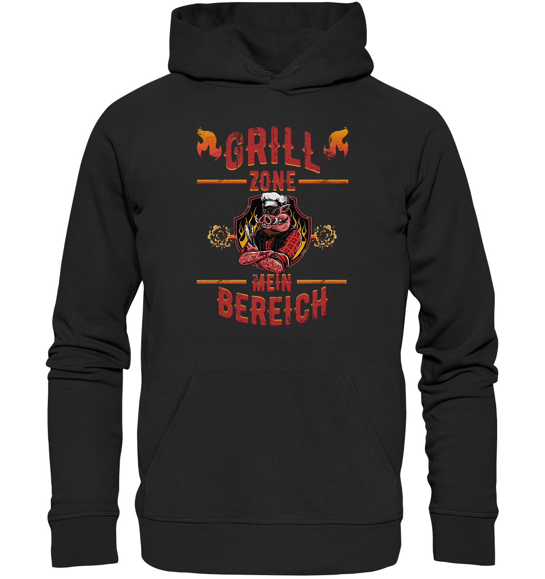 Grill Zone Mein Bereich - Premium Bio Hoodie