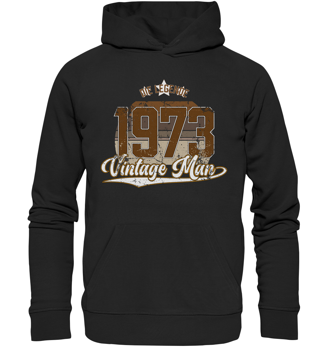 Vintage Man 1973 Geburtstag - Premium Bio Hoodie