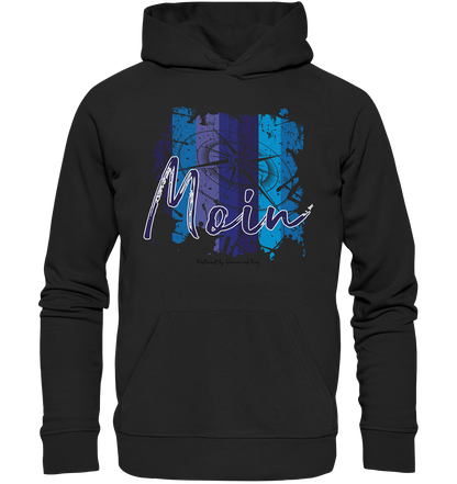 Moin Kompass Aquarell - Premium Bio Hoodie