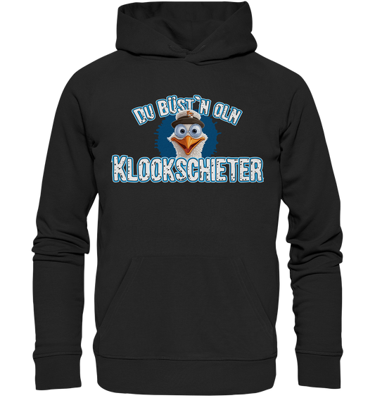 Du büst n oln Kloockschieter - Premium Bio Hoodie